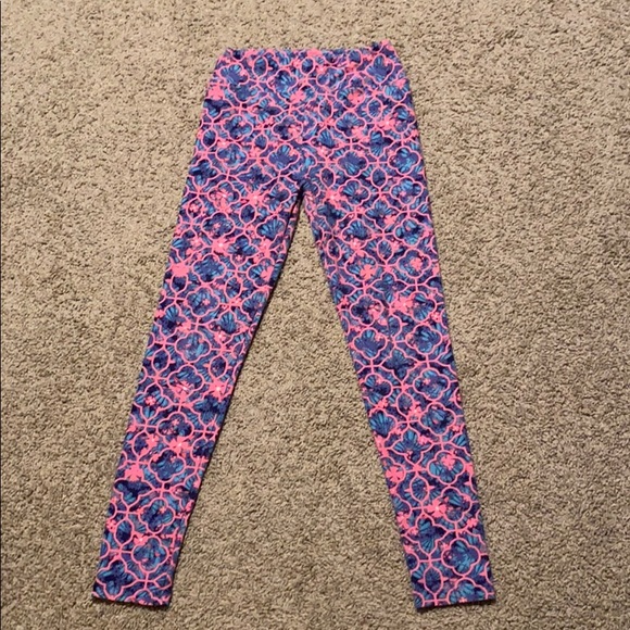 LuLaRoe flower pattern leggings - Picture 2 of 3